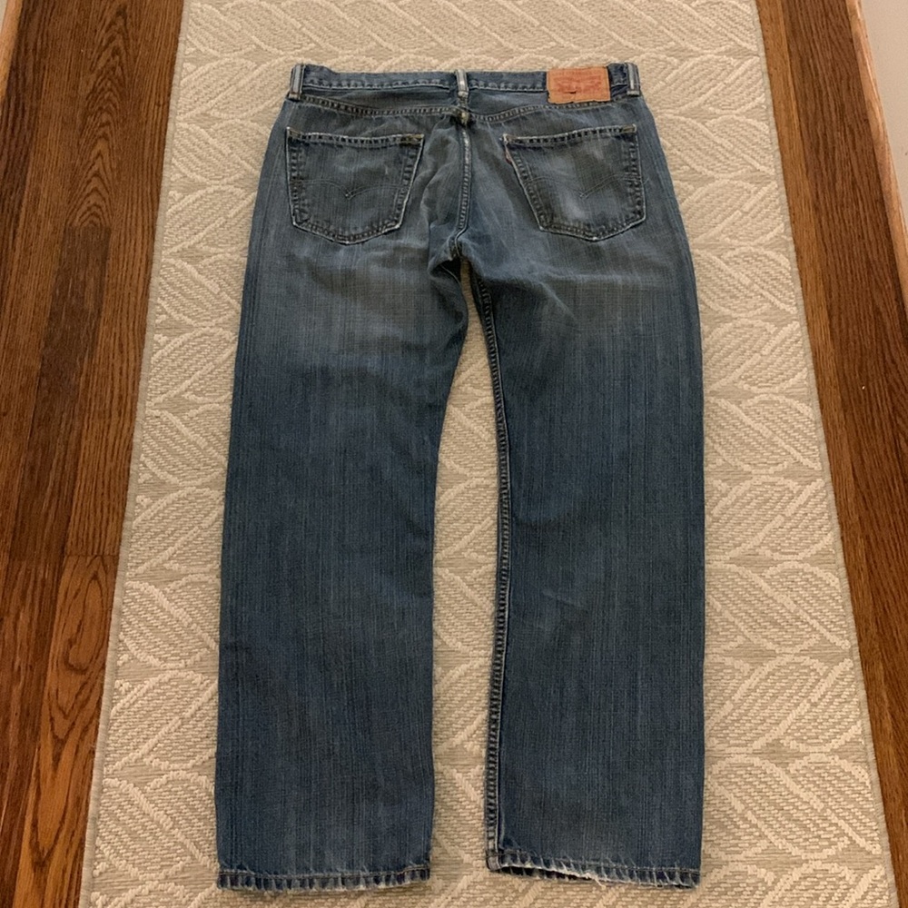 Levi’s 505 Denim Jeans 34 X 30, Red Tag, Button & Zip, See Pics & Description - Picture 3 of 17